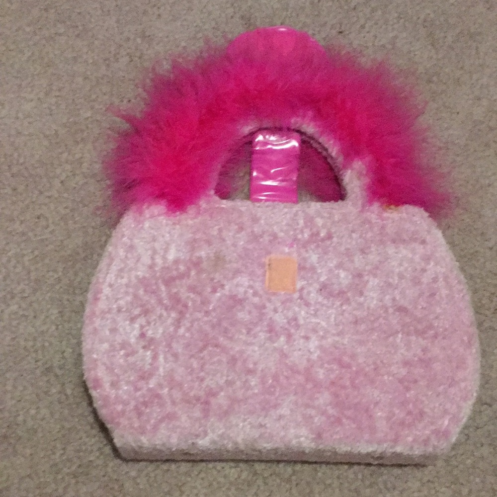 Fuzzy velvet Velcro Lisa Frank Angel Butterfly Hot Pink Binder - Picture 2 of 9